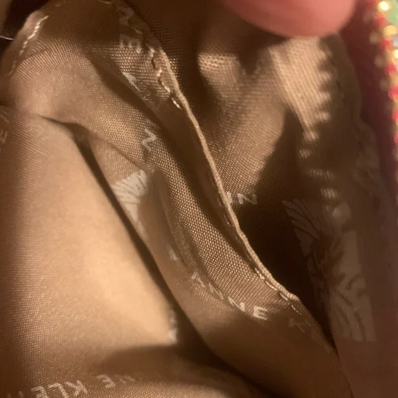 Anne Klein Red Quilted Wallet Pouch w/ Keychain NWT - Picture 5 of 6